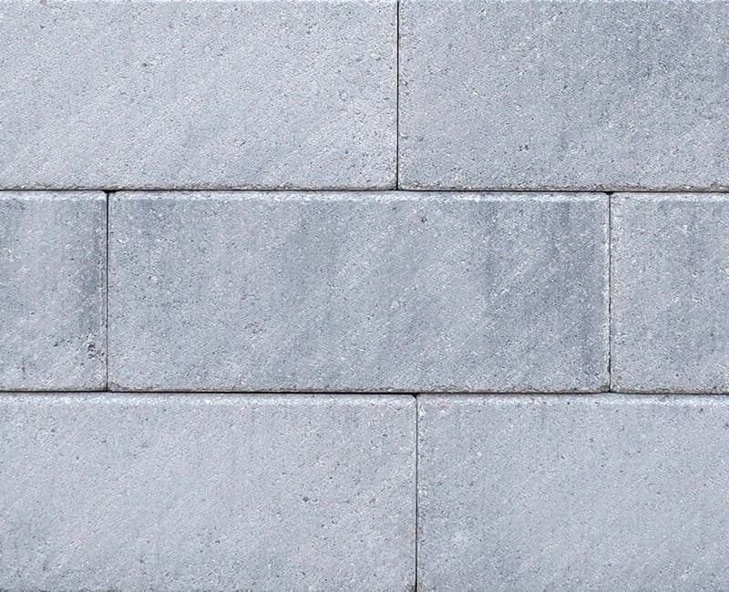 BK Mauerstein in der Farbe Silvero mit der Oberfläche Eldino